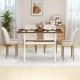Modern Dining Table Wooden Kitchen Table with X-shaped Frame