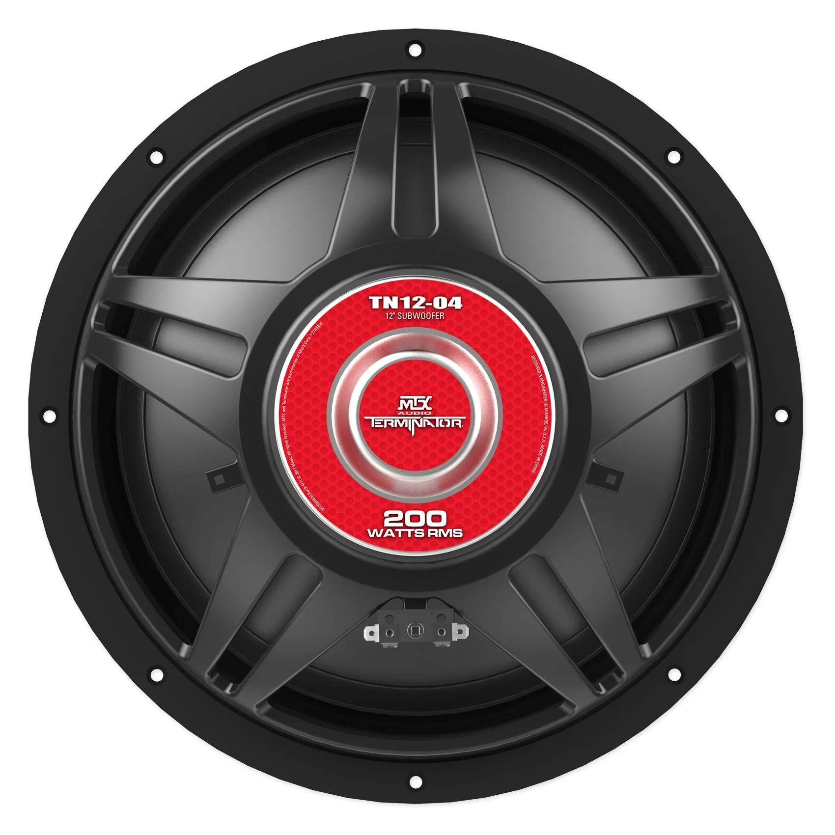 MTX Terminator 12′′ 400W Car Subwoofer with Rockville Vented Enclosure Box