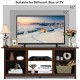 2 Tier Farmhouse Universal TV Stand for TV's up to 65 Inch Flat Screen