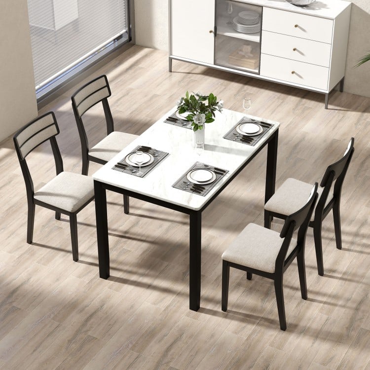 Modern Dining Chairs Set of 4 with Tilt Backrest for Dining Room