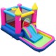 Inflatable Bounce House 4-in-1 Kids Princess-themed Bouncer Blow-up Bouncy Castle