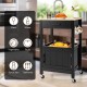 Kitchen Island with Storage Drawer and 3 Hooks