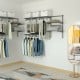 3 to 6 Feet Wall-Mounted Closet System Organizer Kit with Hang Rod