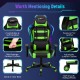 RGB Gaming Chair with LED Lights and Remote