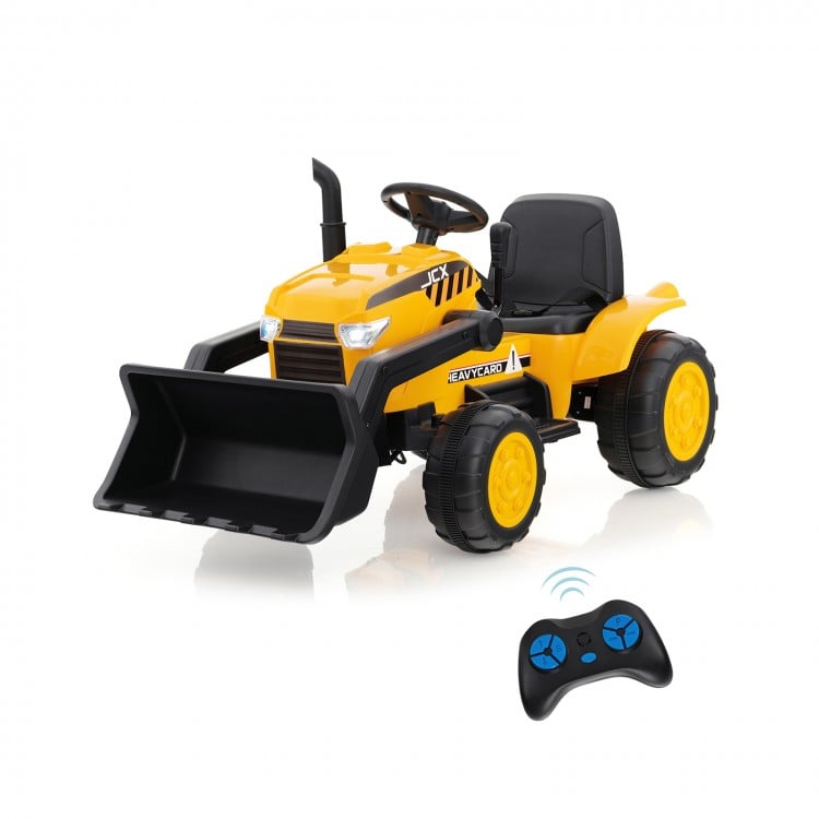 12V Kid's Ride on Excavator Electric Construction Vehicle with Adjustable Digging Bucket