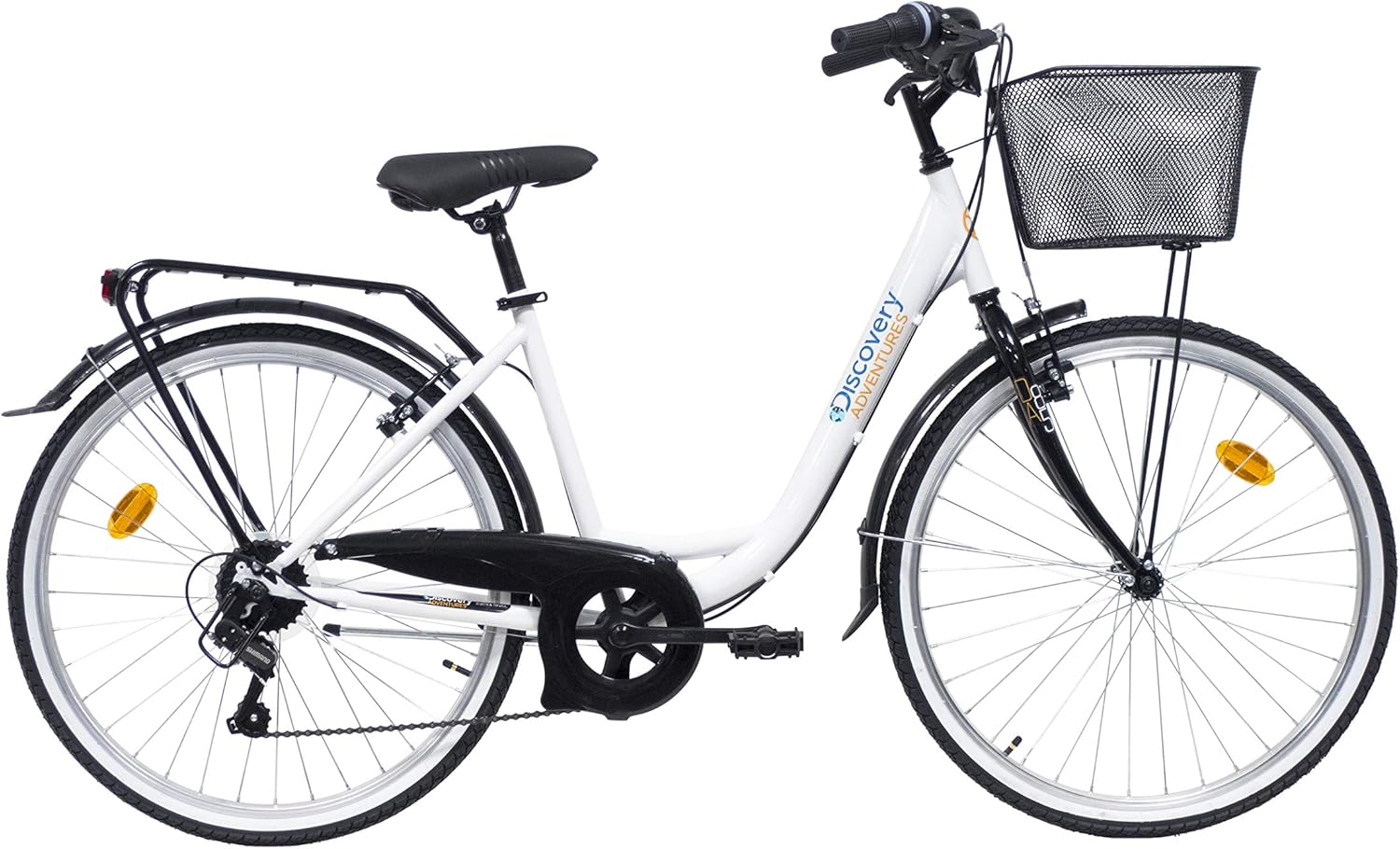 Denver Discovery Damen City Bike, 66 cm (26 Zoll) Weiß