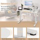 48 Inch x 24 Inch Height Adjustable Electric Standing Desk with 2 Drawers