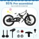 16 Inch Kids Bike Magnesium Alloy Bicycle Adjustable for Aged 4 to 7