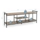 Industrial TV Stand for TVs up to 60 Inch with Storage Shelves