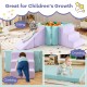 3-in-1 Suede Fabric Soft Play Set Foam Climbing Blocks for Toddlers