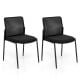 Waiting Room Chair Set of 2 with Ergonomic Mesh Backrest and Padded Seat