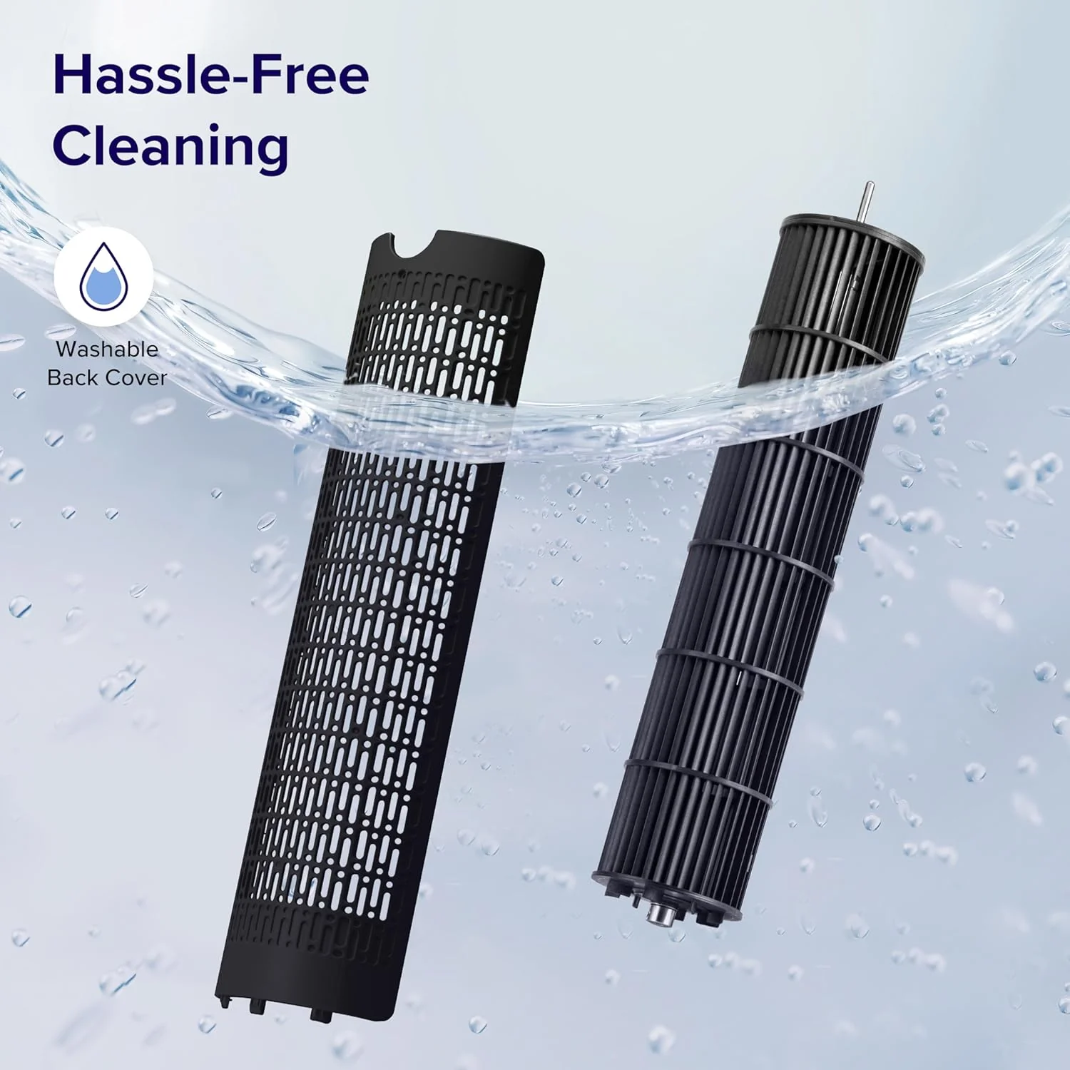 LEVOIT Tower Fan for Bedroom, Standing Fan with 28dB Quiet for Sleep, Remoter, 12H Timer, 25ft/s Velocity, 5 Speeds, 4 Modes, 90° Oscillation for Home, Office, Indoor, Bladeless 36 inch, White