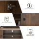 Classic Style TV Console Cabinet for 65-Inch TV with 2 Cable Management Holes