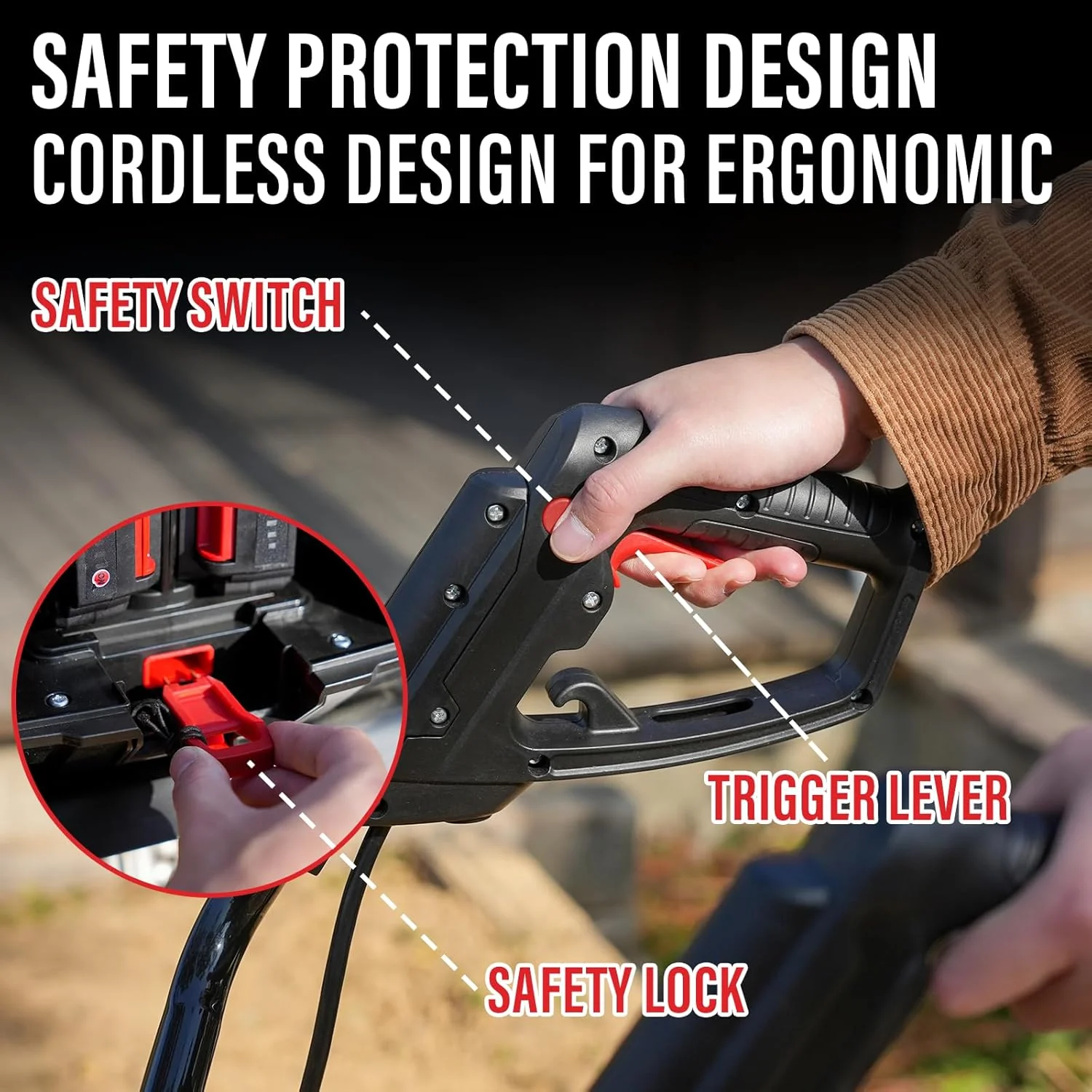 MZK 40V 12-inch Cordless Garden Tiller, Battery Powered Garden Cultivator, 2 * 4.0Ah Battery and Fast Charger Included