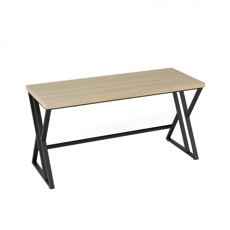 59 Inch Computer Desk with Heavy-duty Metal Frame and Crossbar