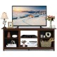 2 Tier Farmhouse Universal TV Stand for TV's up to 65 Inch Flat Screen