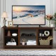2 Tier Farmhouse Universal TV Stand for TV's up to 65 Inch Flat Screen