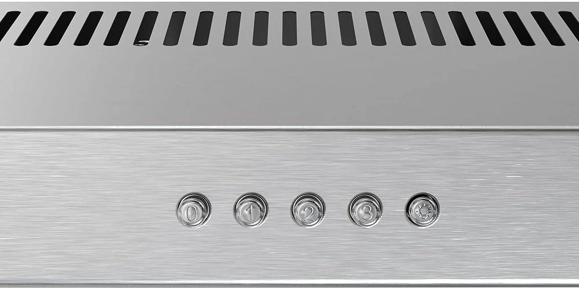 Streamline Longhena 36′′ Convertible Undermount Range Hood, Stainless Steel, Mesh Filters, LED Light, 3-Speed Fan