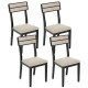 Modern Dining Chairs Set of 4 with Tilt Backrest for Dining Room