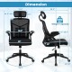 Ergonomic Mesh Office Chair with Lumbar Support and Rocking Function
