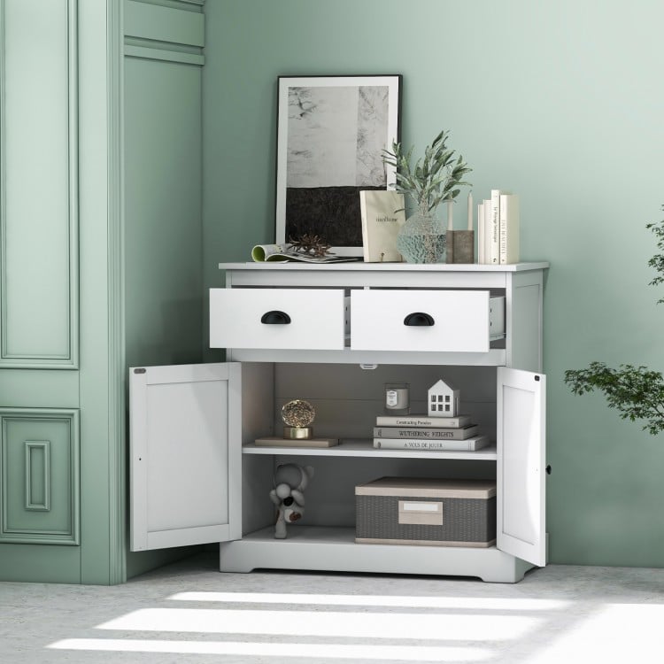Kitchen Buffet Storage Cabinet with 2 Doors and 2 Storage Drawers