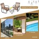 3 Pieces Patio Rattan Conversational Furniture Set