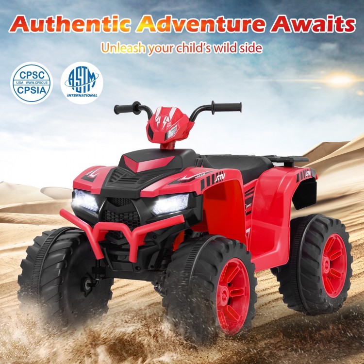 24V Kids Ride-On Electric ATV with Wireless Connection for Toddlers 3-8 Years Old