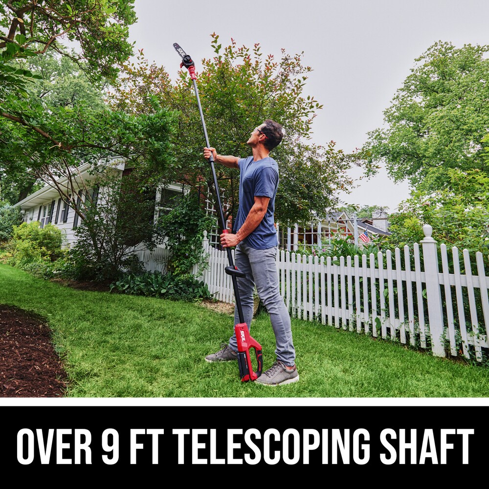 40 40-Volt 10-in Cordless Electric Pole Saw 2.5 Ah (Battery and Charger Included)