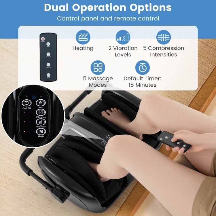 Foot and Calf Massager with Heat for Blood Circulation Pain Relief