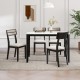 Modern Dining Chairs Set of 4 with Tilt Backrest for Dining Room