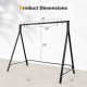 Patio Metal Swing Stand with A-Shaped Structure