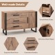 Sideboard Buffet Cabinet Credenza Storage Cabinet with 3 Drawers