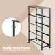 Vertical Narrow Dresser with 4 Removable Fabric Drawers