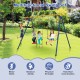 4-in-1 660 lbs Heavy Duty Swing Set for Kids Aged 3-9 Years Old