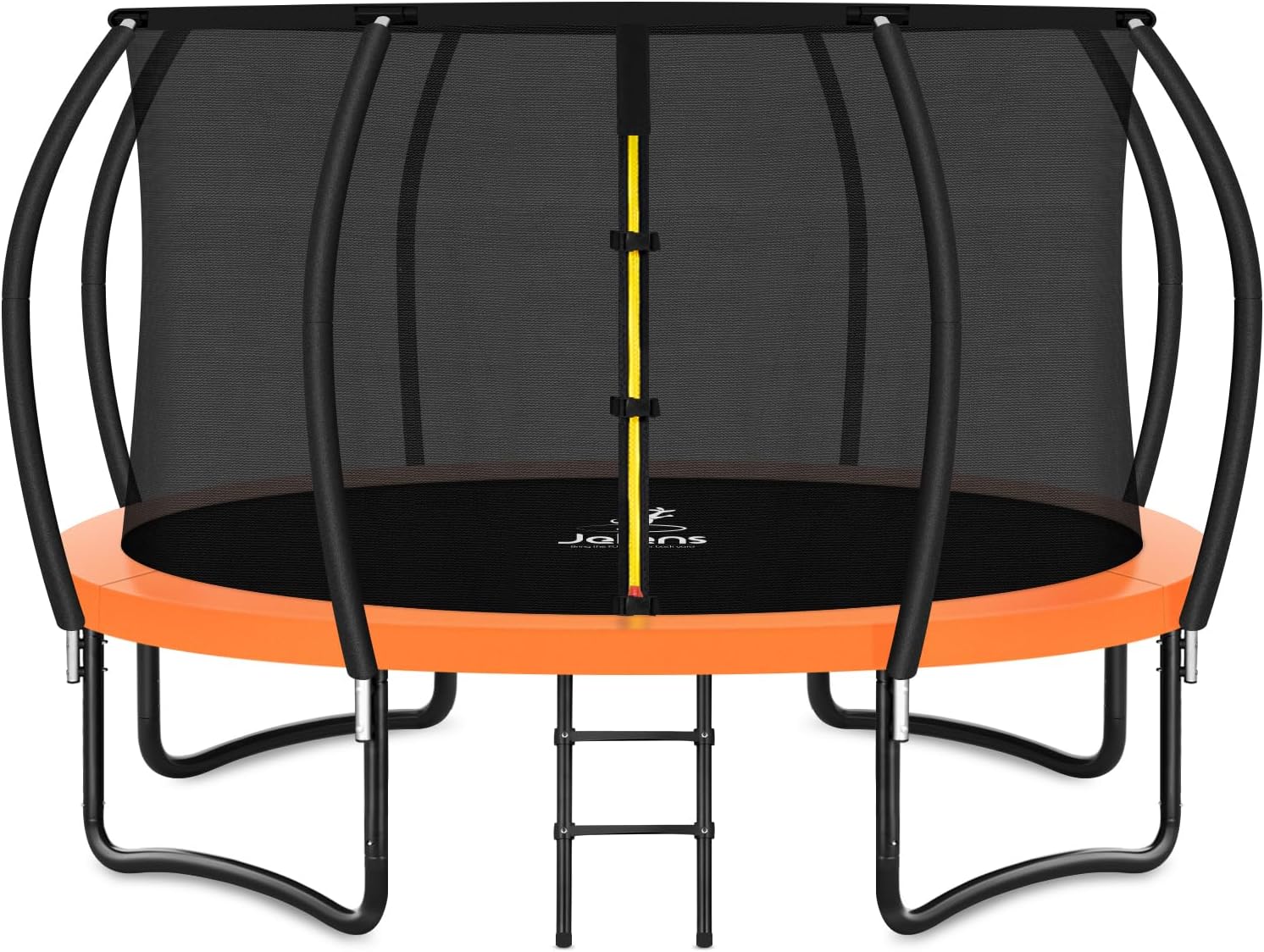 Trampoline 8FT 10FT 12FT 14FT 16FT, Recreational Trampolines with Enclosure Net and Ladder, Outdoor Anti-Rust Trampolines for Kids and Adults, ASTM Approved
