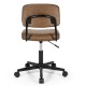 PU Leather Adjustable Office Chair Swivel Task Chair with Backrest