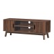 50 Inch Wood Media TV Stand with Storage Shelf