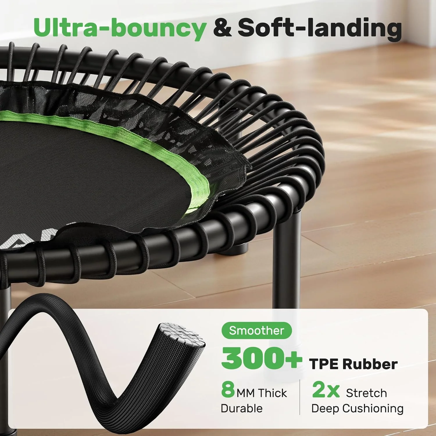 BCAN 450/550 LBS Foldable Mini Trampoline, 40