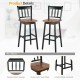 30.5 Inch Set of 2 Swivel Bar Stools with 360° Swiveling