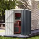 4 x 3 FT Metal Outdoor Storage Shed with Lockable Door