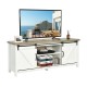 TV Stand Media Center Console Cabinet with Sliding Barn Door for TVs Up to 65 Inch