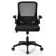 Swivel Mesh Office Chair with Foldable Backrest and Flip-Up Arms