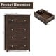 4 Drawer Dresser for Closet Hallway Living Room Nursery