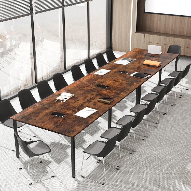 8 FT Conference Room Table Large Meeting Table Seats up to 10 People