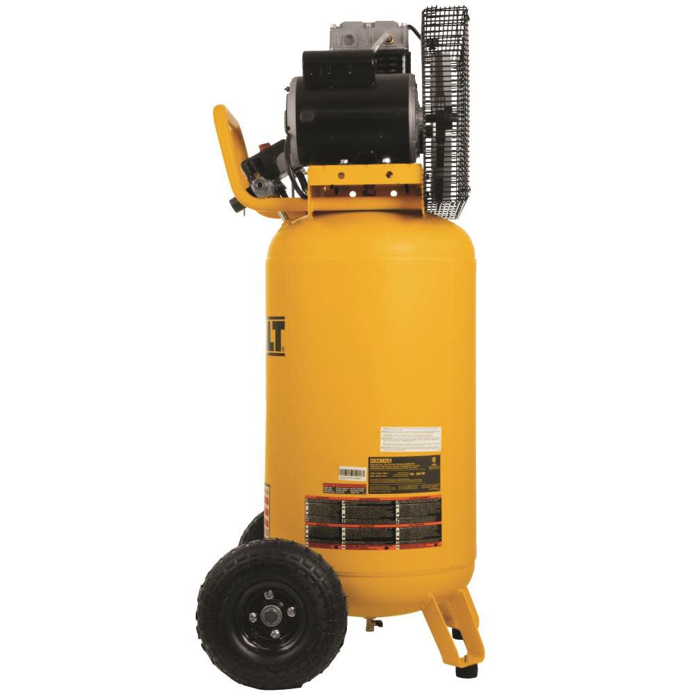 25 Gallon 200 PSI Portable Vertical Electric Air Compressor DXCM251 from