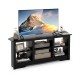 58 Inch TV Stand with 6 Open Storage Shelves for TVs up to 65 Inches