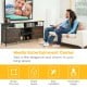58 Inch Wood TV Stand Entertainment Media Center Console with Storage Cabinet