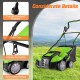 16-Inch Electric Lawn Dethatcher and Scarifier with Collection Bag