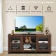 TV Stand Entertainment Center for TVs up to 65 Inch with Storage Cabinets