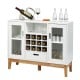 Wood Wine Storage Cabinet with Sideboard and Console